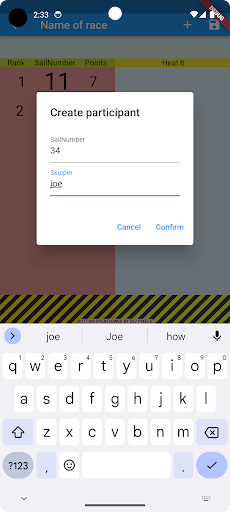 RC Sail&Score Screen 2