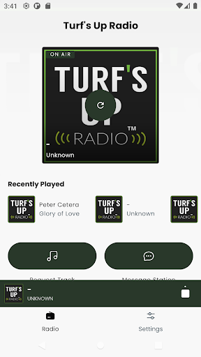 Android application Turf's Up Radio screenshort