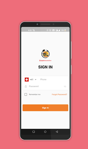 Essen Bestellen Delivery App Screen 2