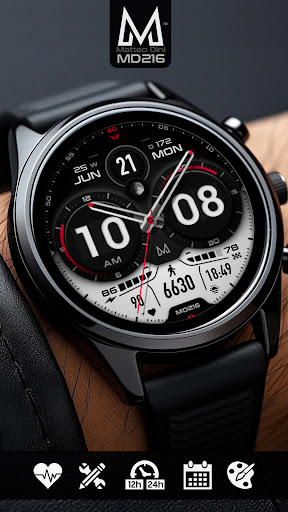 Android application MD216 - Analog watch face screenshort