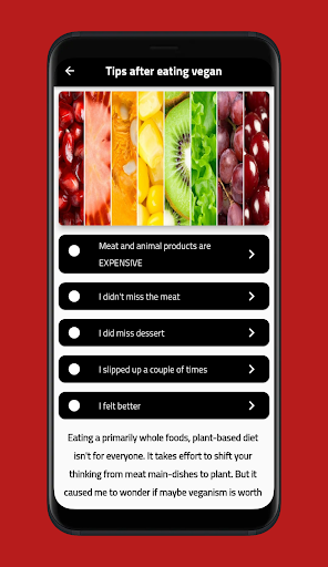 Tips after eating vegan