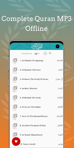 Android application Nasser Al Qatami Quran Offline screenshort
