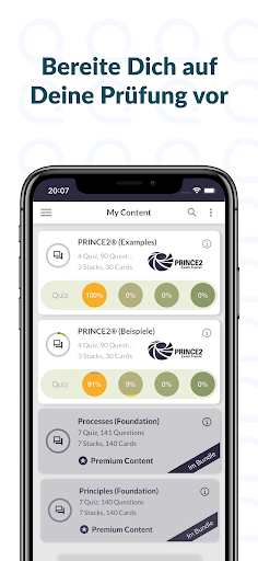 Android application PRINCE2® Exam Trainer screenshort
