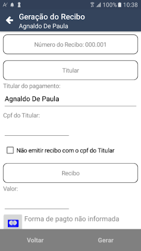 Recibo Screen 3