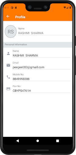 Android application Bhumika Backoffice screenshort