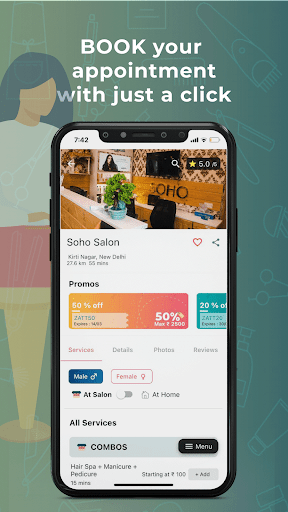 Android application Zattire screenshort