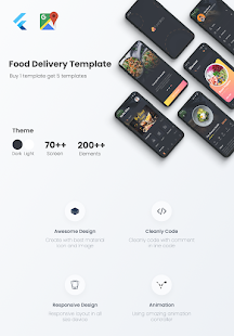 Flutter Food - Restaurant Food Delivery in Flutter 4.4.4 APK + Mod (Free purchase) for Android