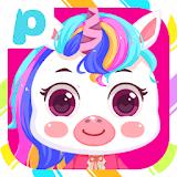 Pony Hair Salon-Take care of baby fun kids games icon