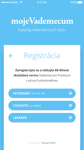 Android application mojeVademecum screenshort