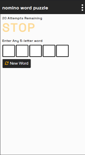 Android application nomino word puzzle screenshort