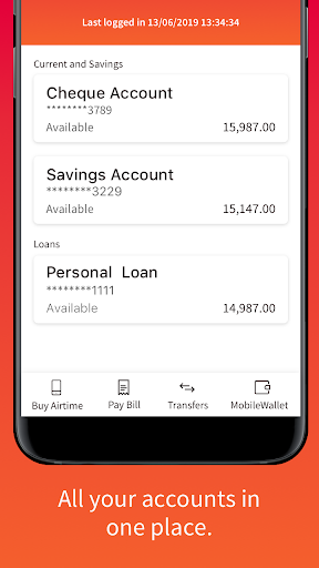 Android application Absa Tanzania screenshort