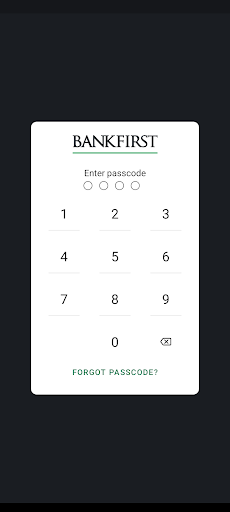 Android application BankFirst screenshort