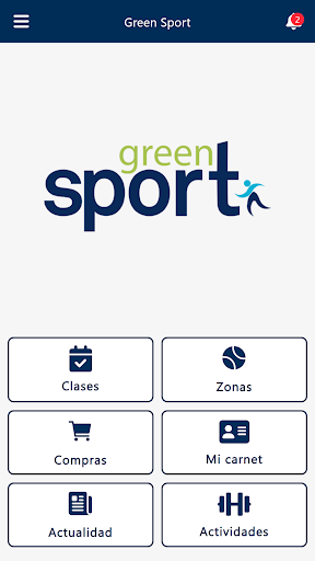 Android application Green Sport screenshort