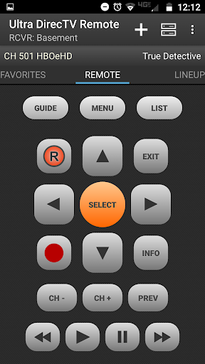 Ultra DirecTV Remote Screen 2