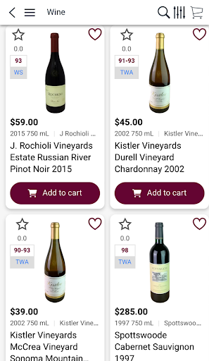 Android application WineBank screenshort