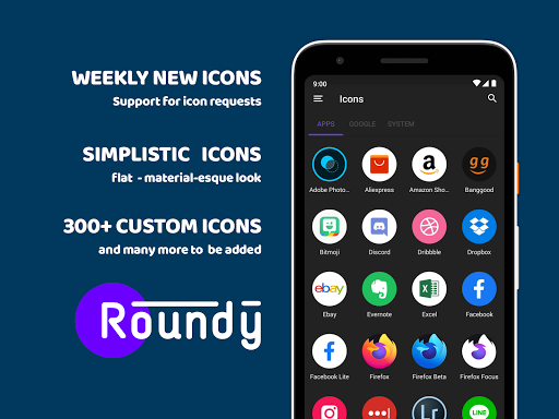 Screenshot of Roundy Icon pack - round pixel