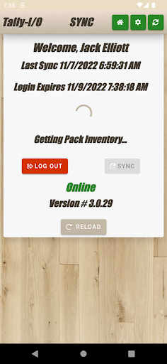 Tally-Out Screen 2