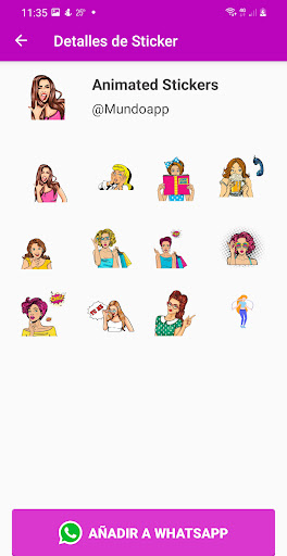 Wasticker of women Screen 3