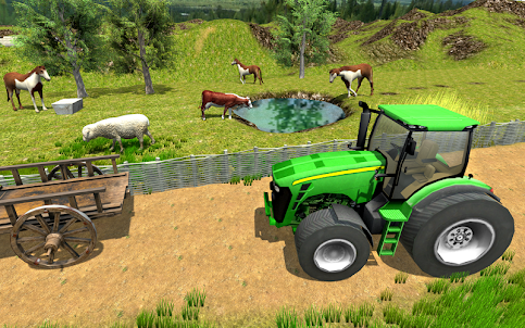 Village Tractor Simulator Game
