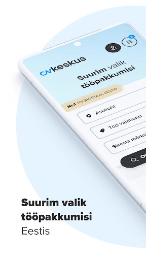 Android application CVKeskus.ee tööpakkumised screenshort