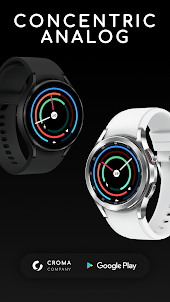 Concentric Analog Watch Face