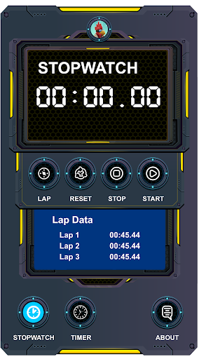 Android application KDoo Kuckoo Stopwatch screenshort