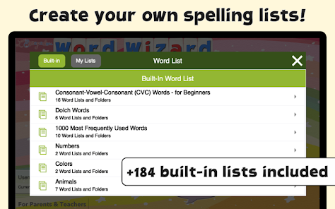 Captura de Pantalla 10 Word Wizard - Spelling Tests android