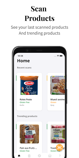 Gluten scan Screenshot 1 - AppWisp.com