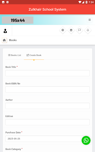 Android application Institute Management System screenshort