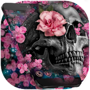 Pink Blossom Skull Theme 1.1.4 Icon