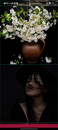 Android application Black Backgrounds for Girls screenshort