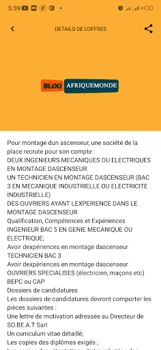 BLOG AFRIQUEMONDE Screen 3