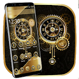 Clock Luxury Gold Theme icon