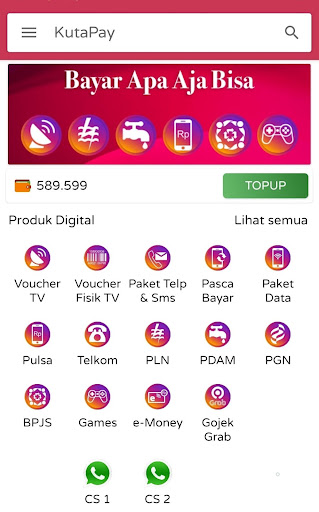 Android application KutaPay screenshort