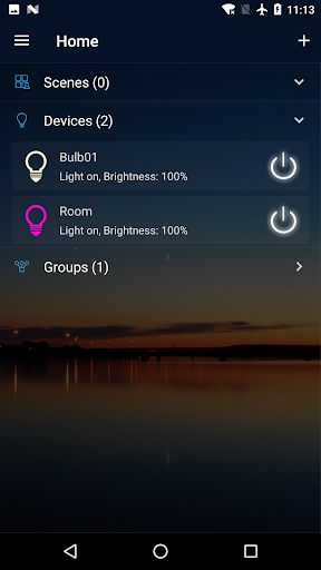 Android application Illume RGBW screenshort