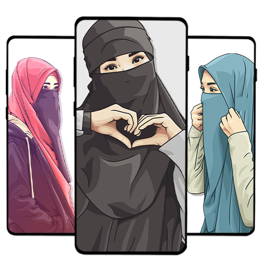 Cute hijab anime girl Wallpapers Download