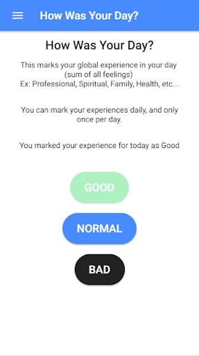 How Was Your Day? Screen 2