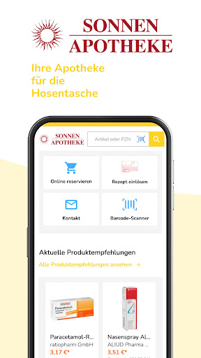 Android application Sonnen Apotheke screenshort