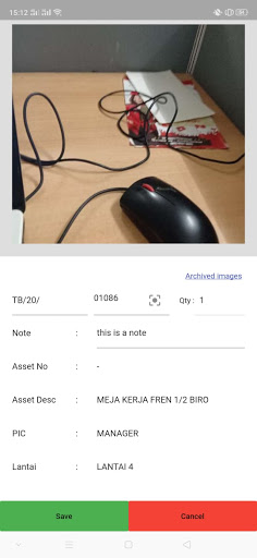 Internal Asset Management Screen 3