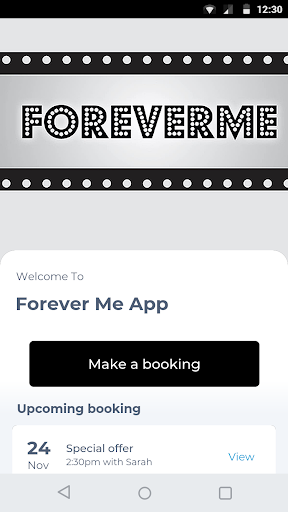 Android application Forever Me App screenshort
