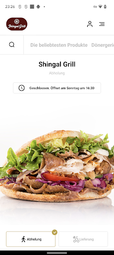 Android application Shingal Grill screenshort