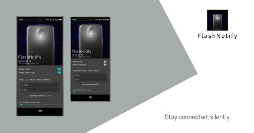 Android application FlashNotify - Flashlight Alert screenshort