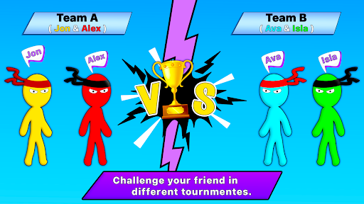 1234 Player Stickman Mini Game Screen 3