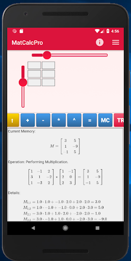 Matrix Calculator Pro (Matrice Screen 2