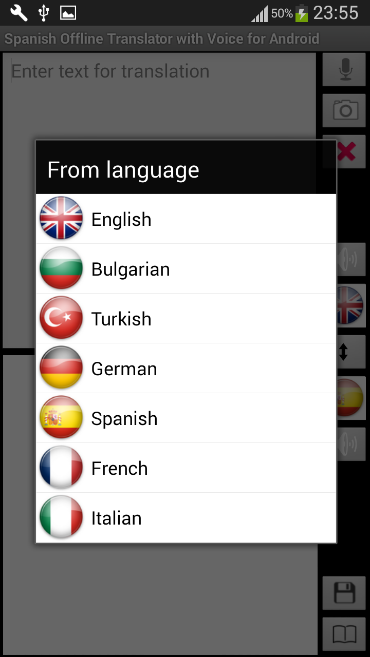Android application Offline Translator: 8 Languages Offline Translate screenshort