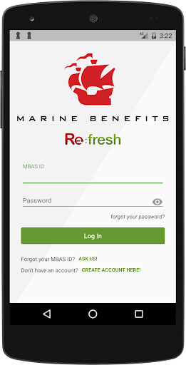 Android application Marine Benefits screenshort