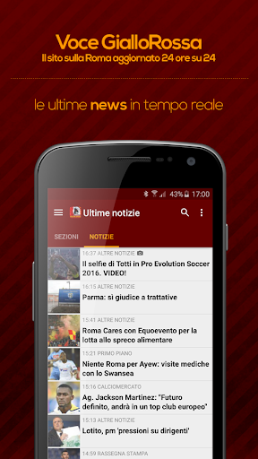 Android application Voce GialloRossa screenshort