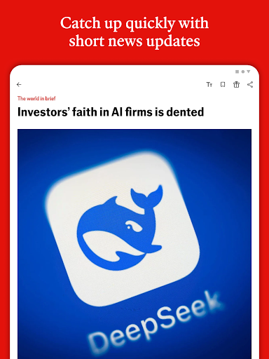 Screenshot of The Economist - News, Podcasts