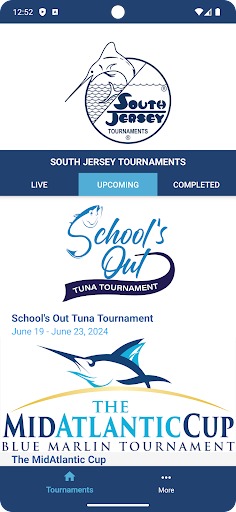 Android application South Jersey Tournaments screenshort