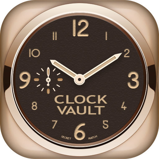 Vault clock : Photo Video Lock logo